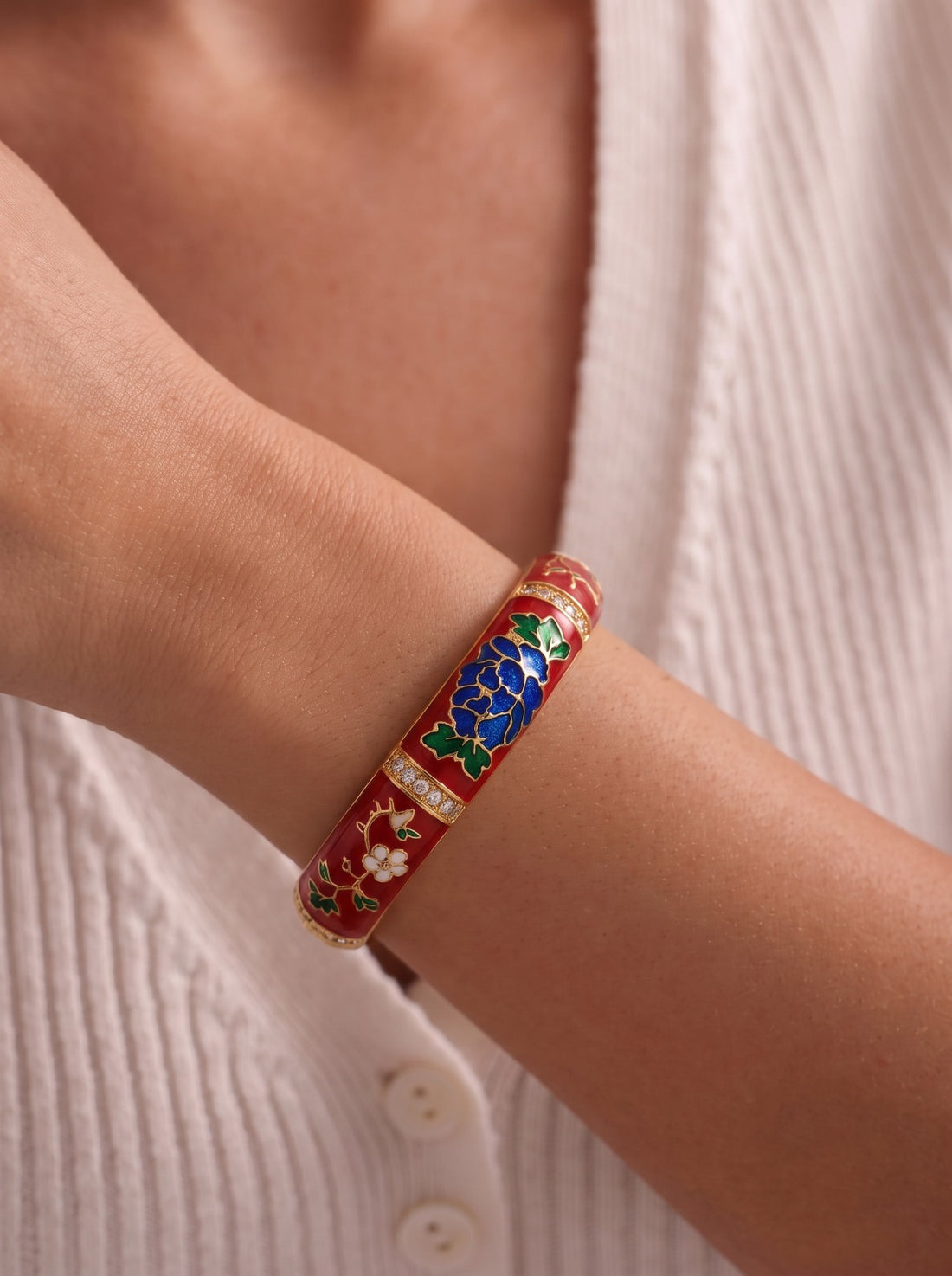 Red Cuff Bangle