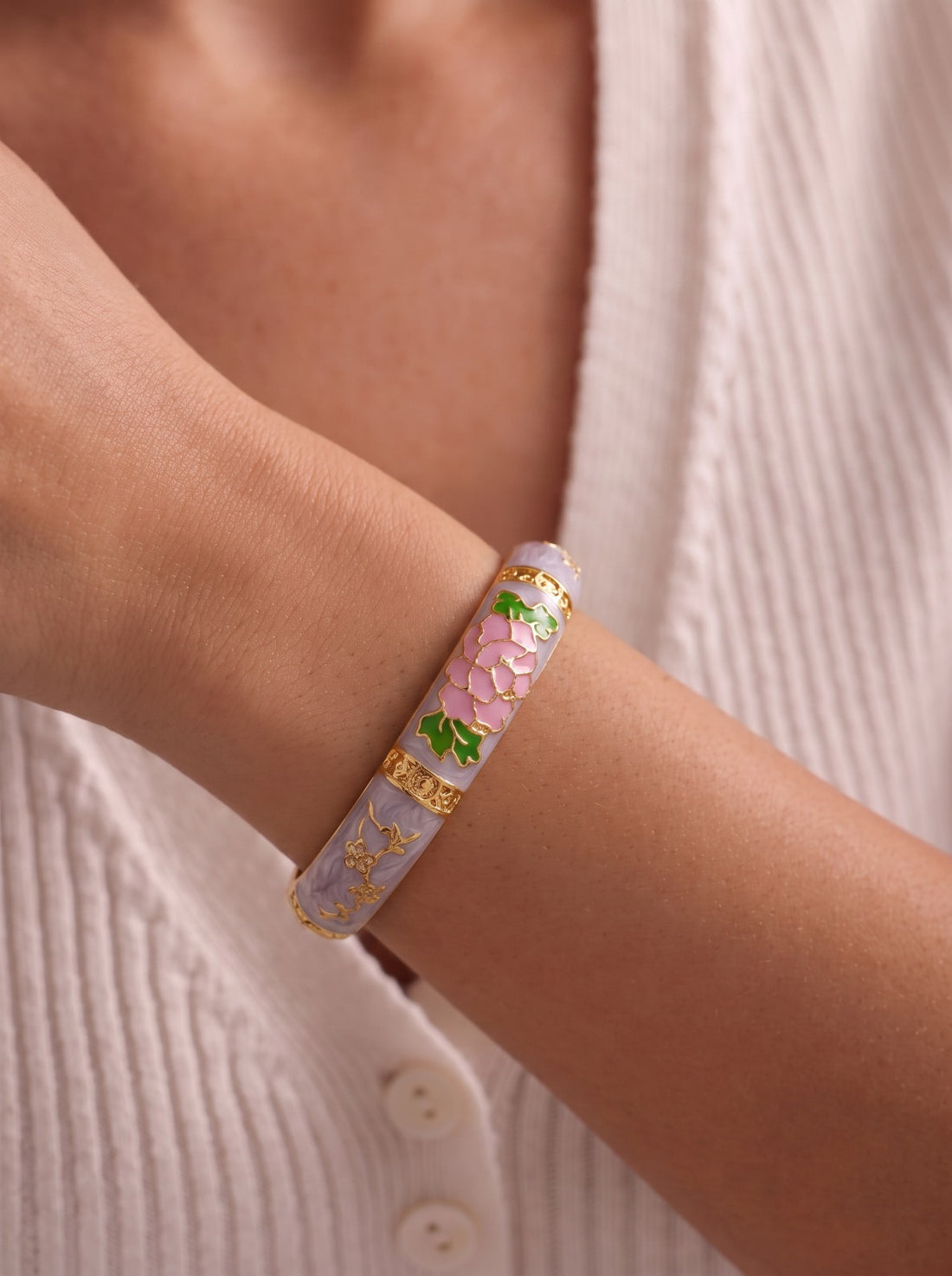 Lavender Cuff Bangle