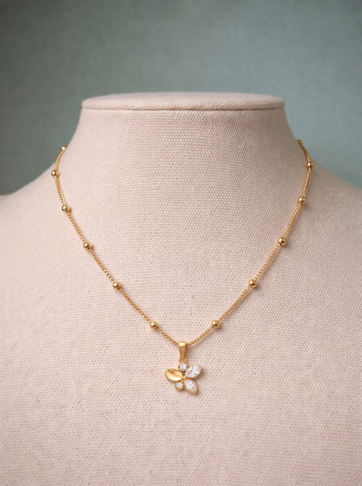 Floral Bead Necklace