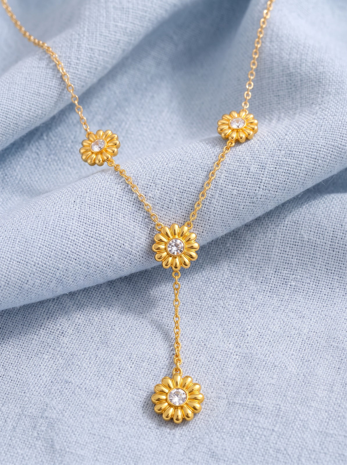 Floral Drop Necklace