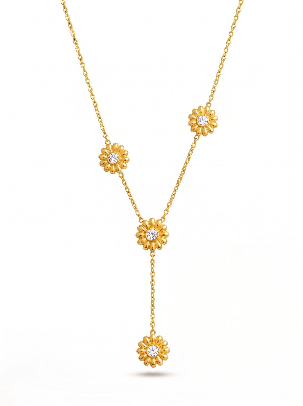 Floral Drop Necklace