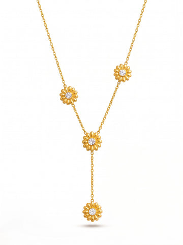 Floral Drop Necklace