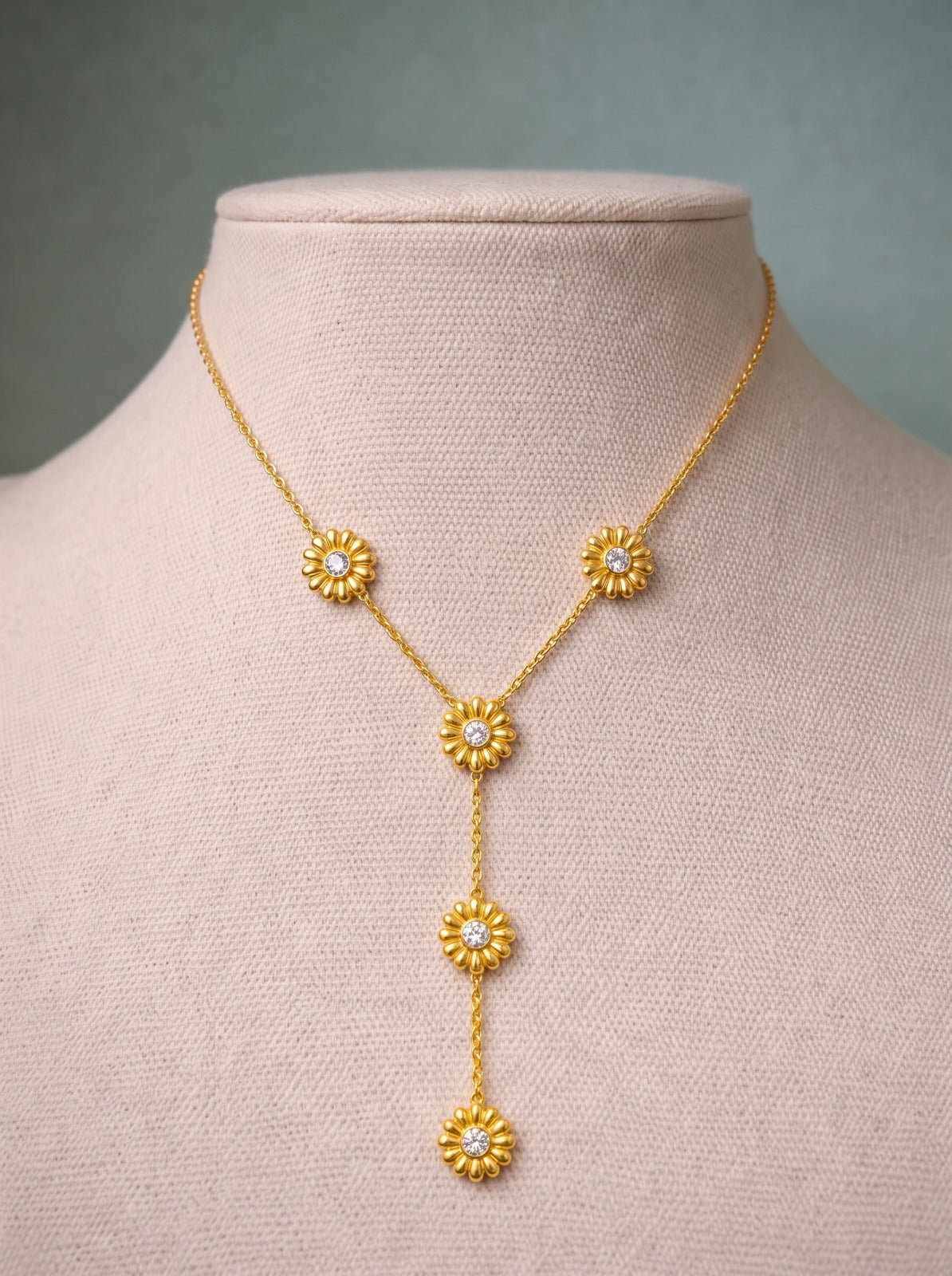 Floral Drop Necklace