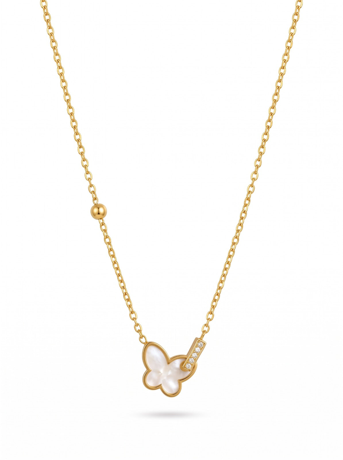 Pearl Butterfly Necklace