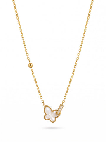 Pearl Butterfly Necklace