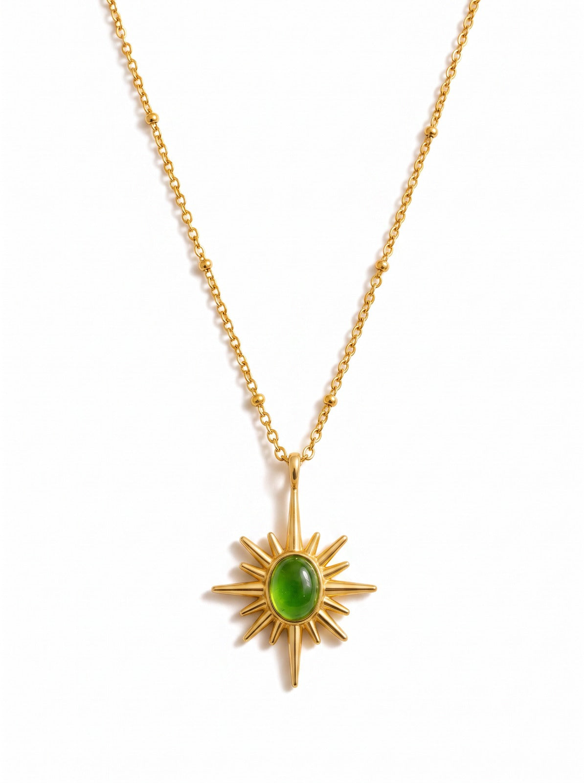 Emerald Sun Necklace