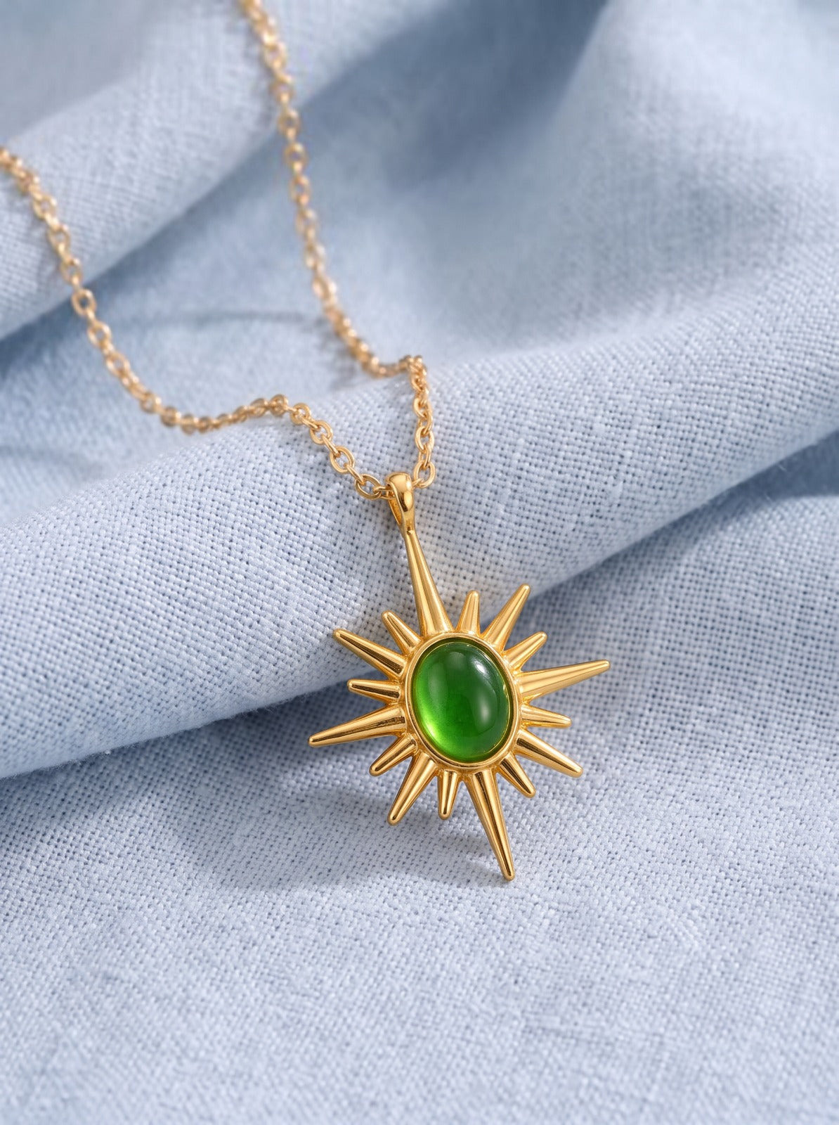 Emerald Sun Necklace