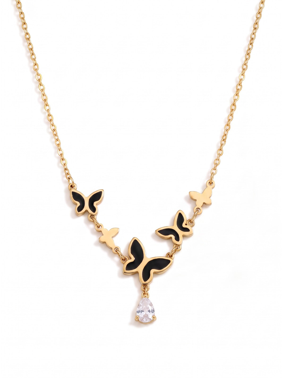 Midnight Butterfly Necklace