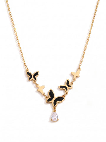 Midnight Butterfly Necklace