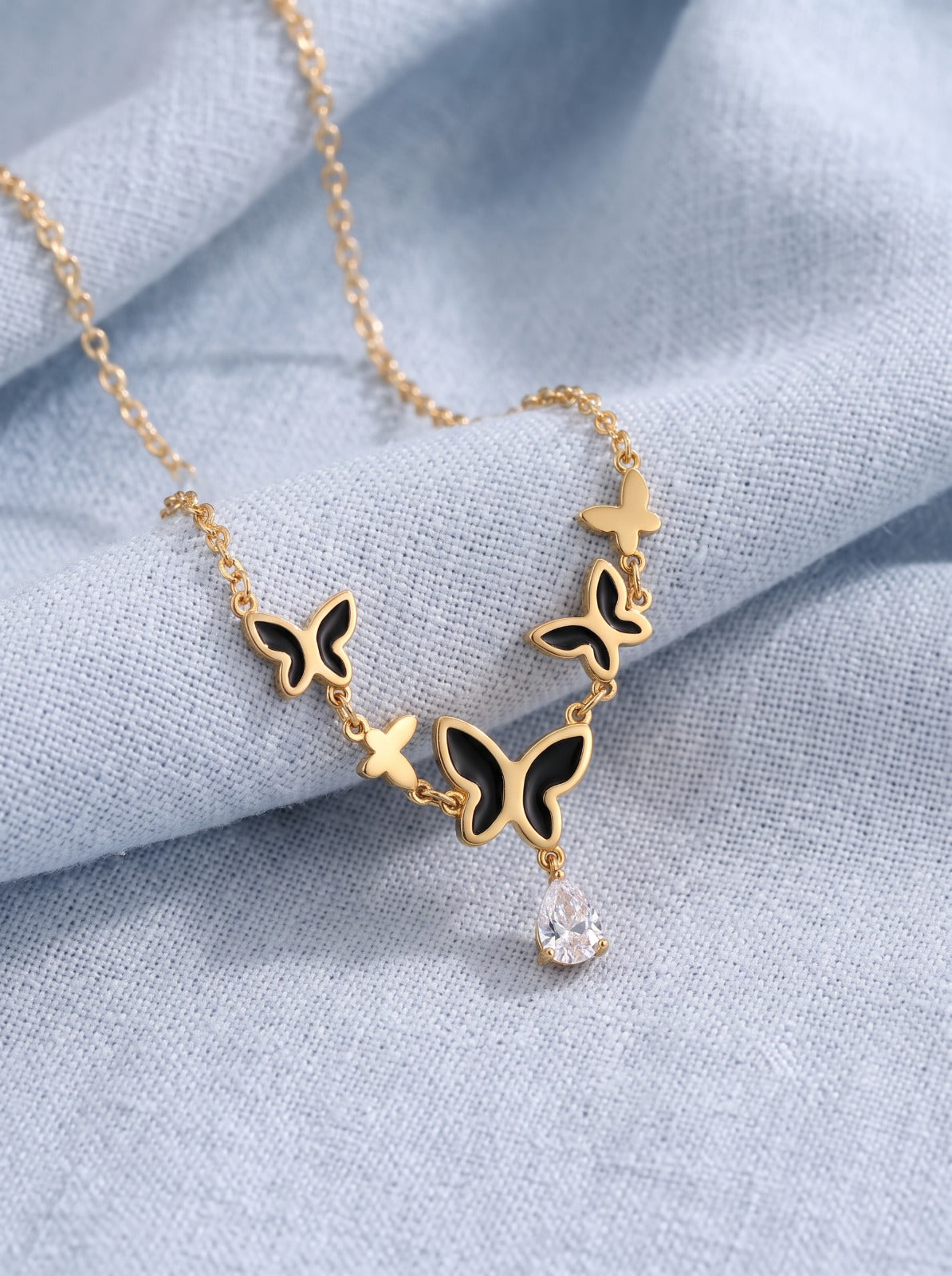 Midnight Butterfly Necklace