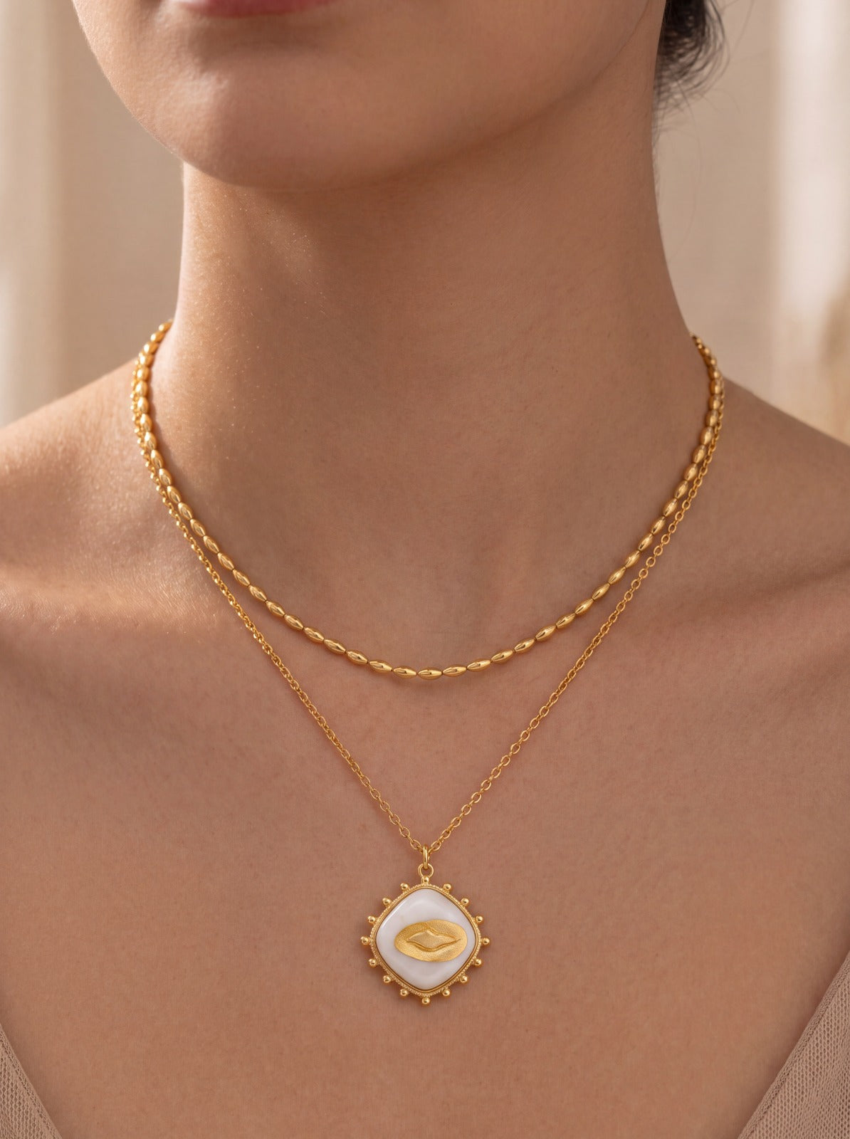 Solea Double Layered Necklace
