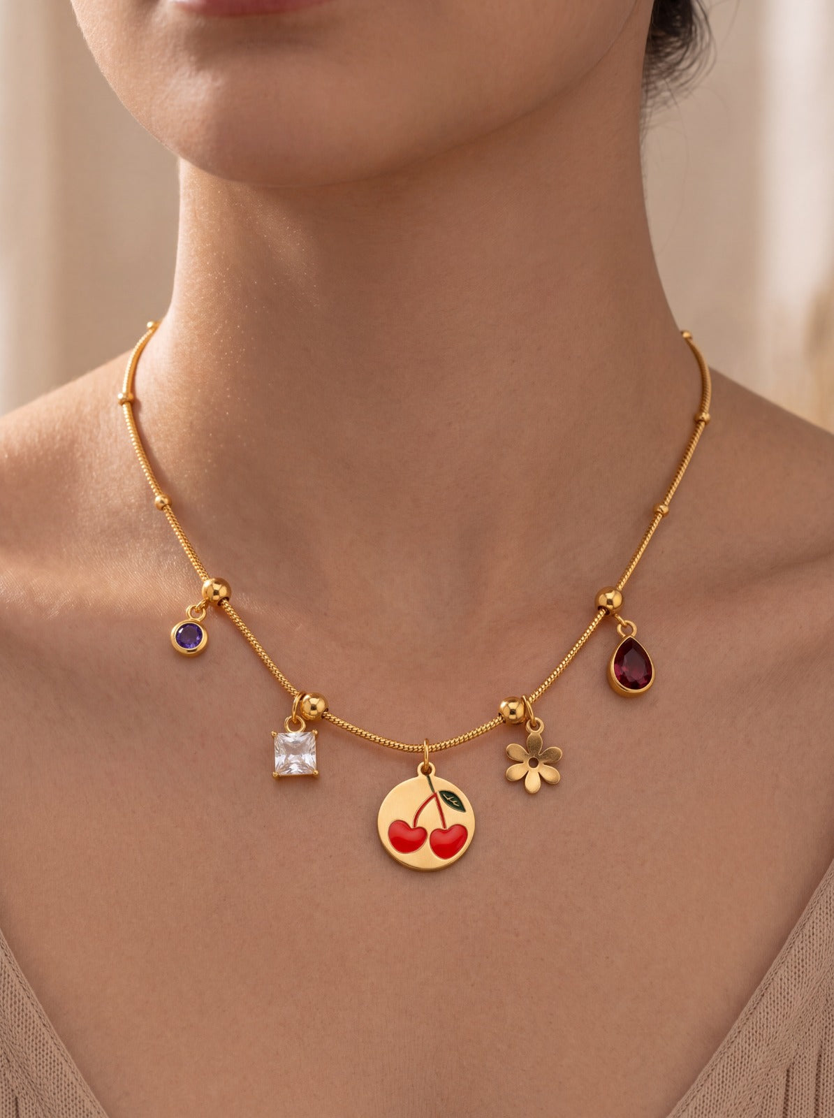 Cherry Charm Necklace