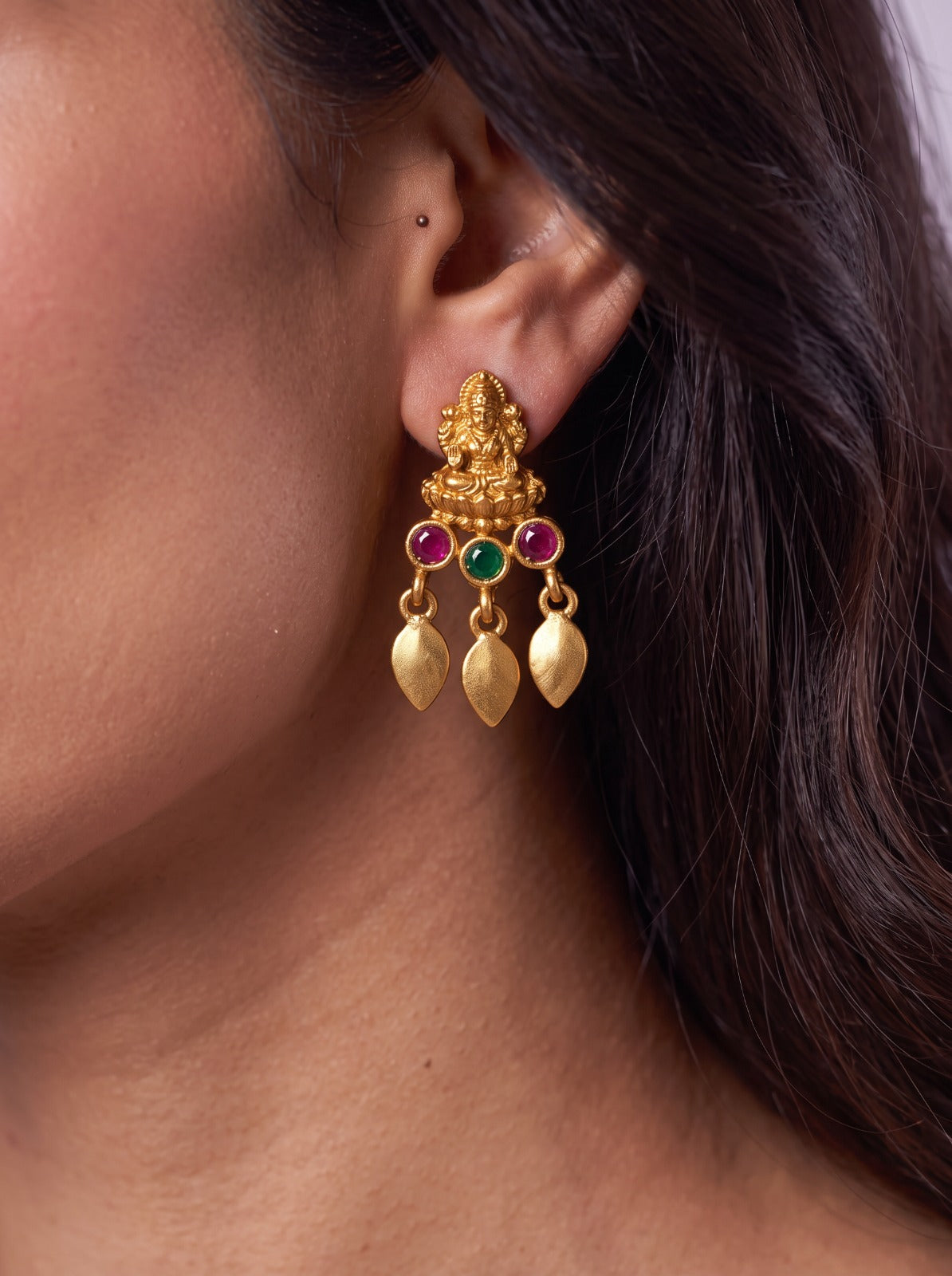 Lakshmi X Elakkathali Multistone Choker With Earrings