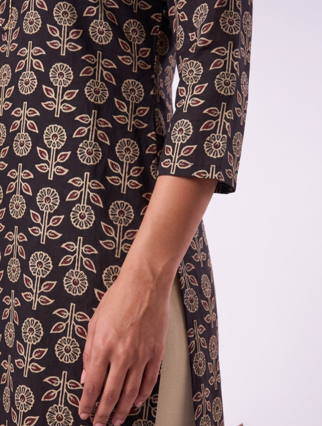 Midnight Bloom Kurta
