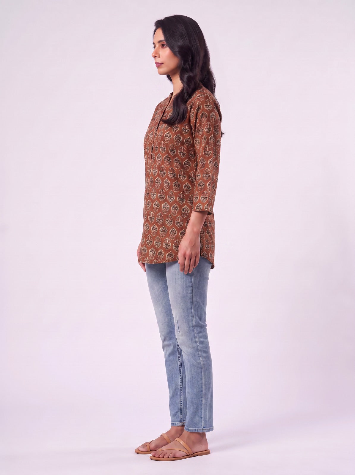 Rustic Maroon Tunic Top