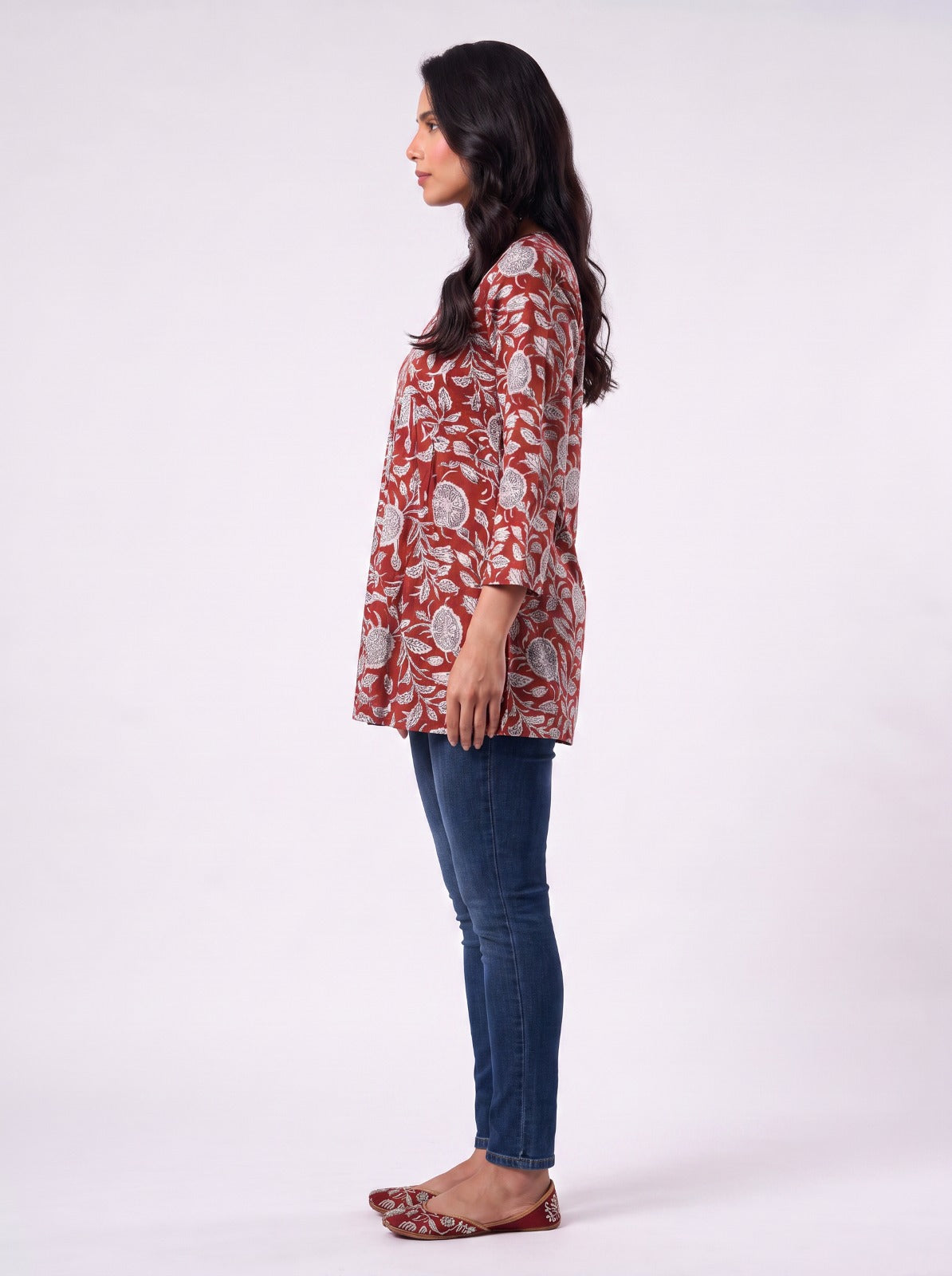 Classic Red Tunic Top