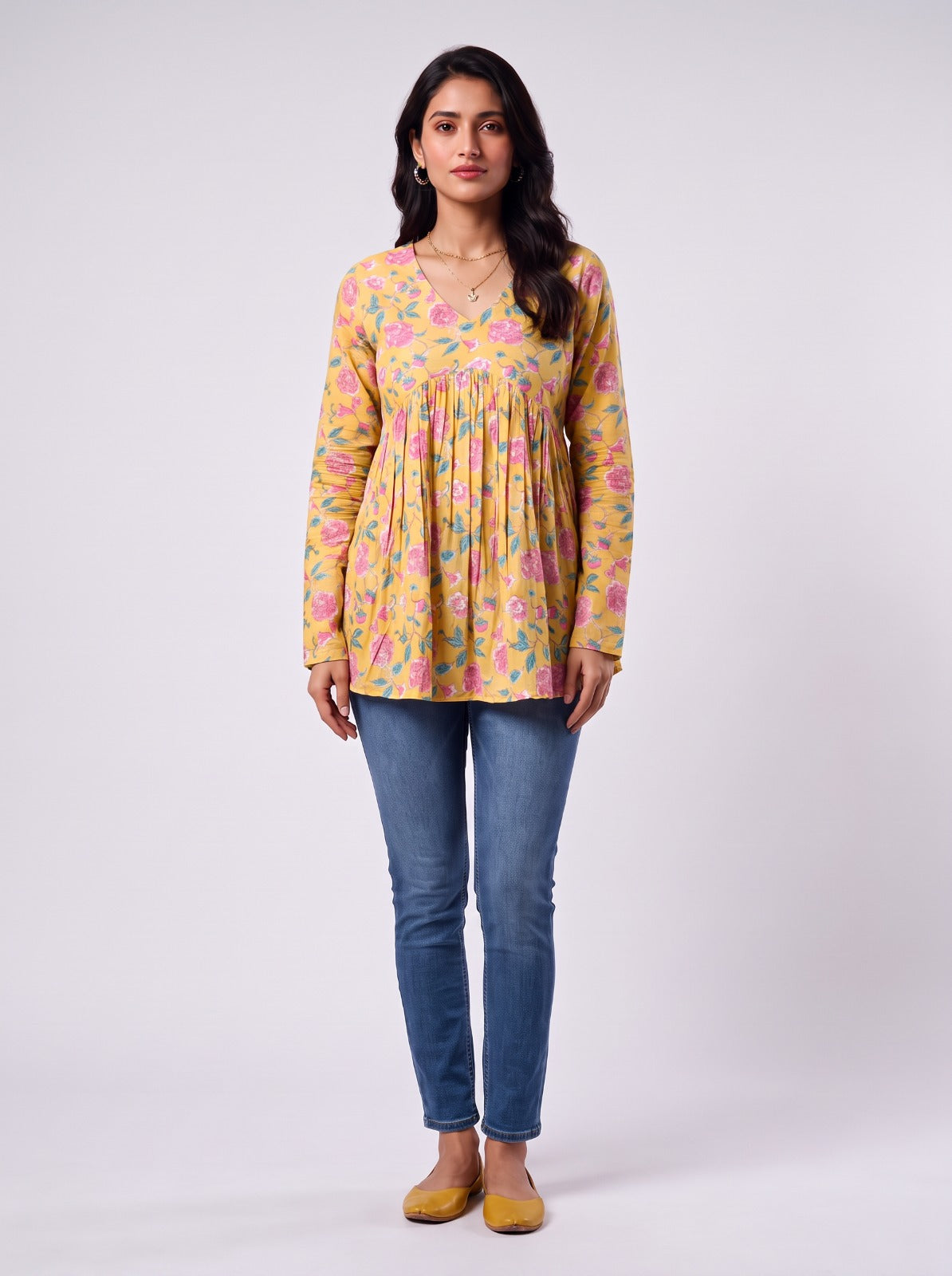 Gulabi Sunburst Tunic Top
