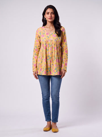 Gulabi Sunburst Tunic Top