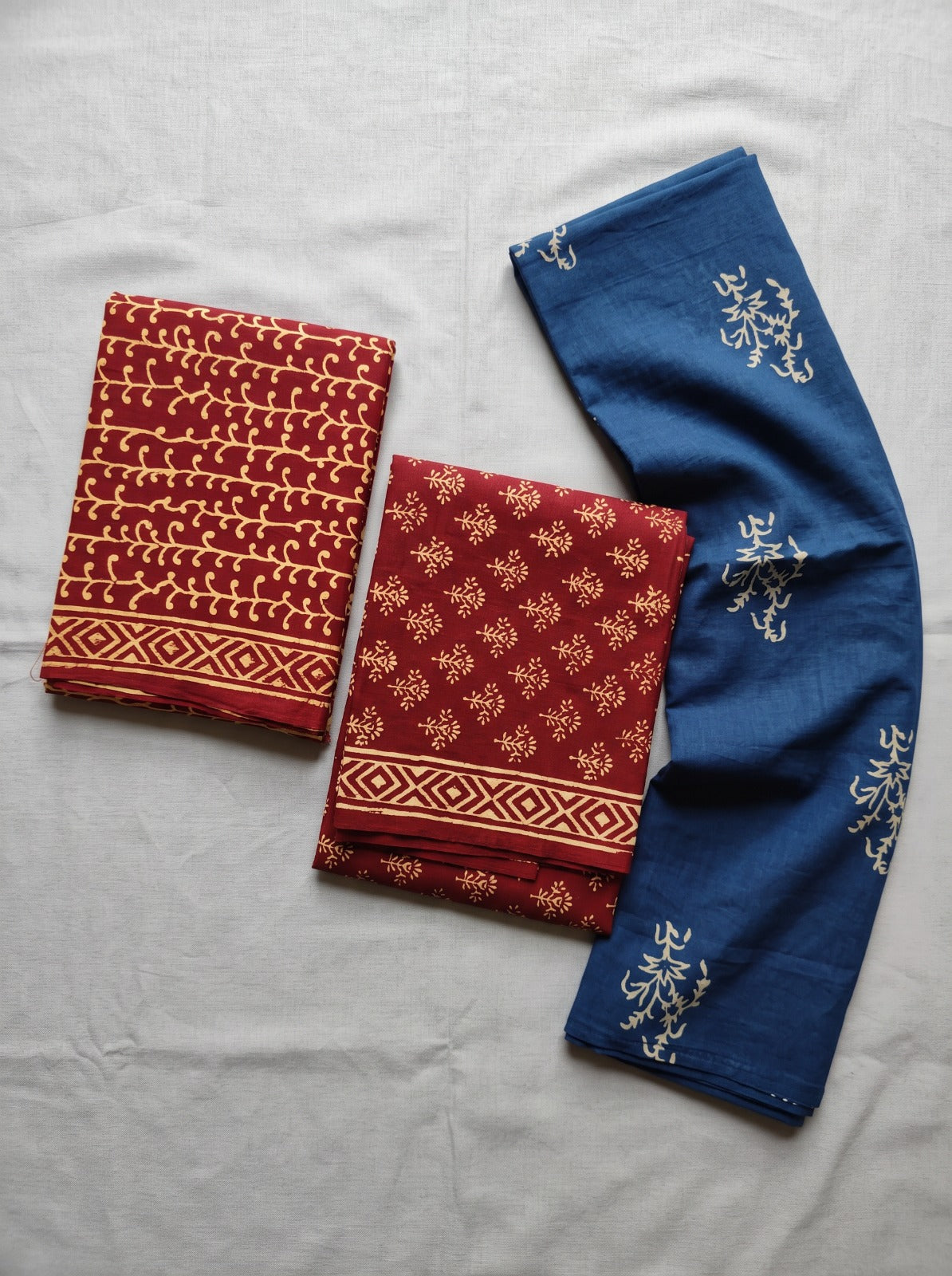 Mix N Match Maroon Unstitched Dress Material With Cotton Shawl