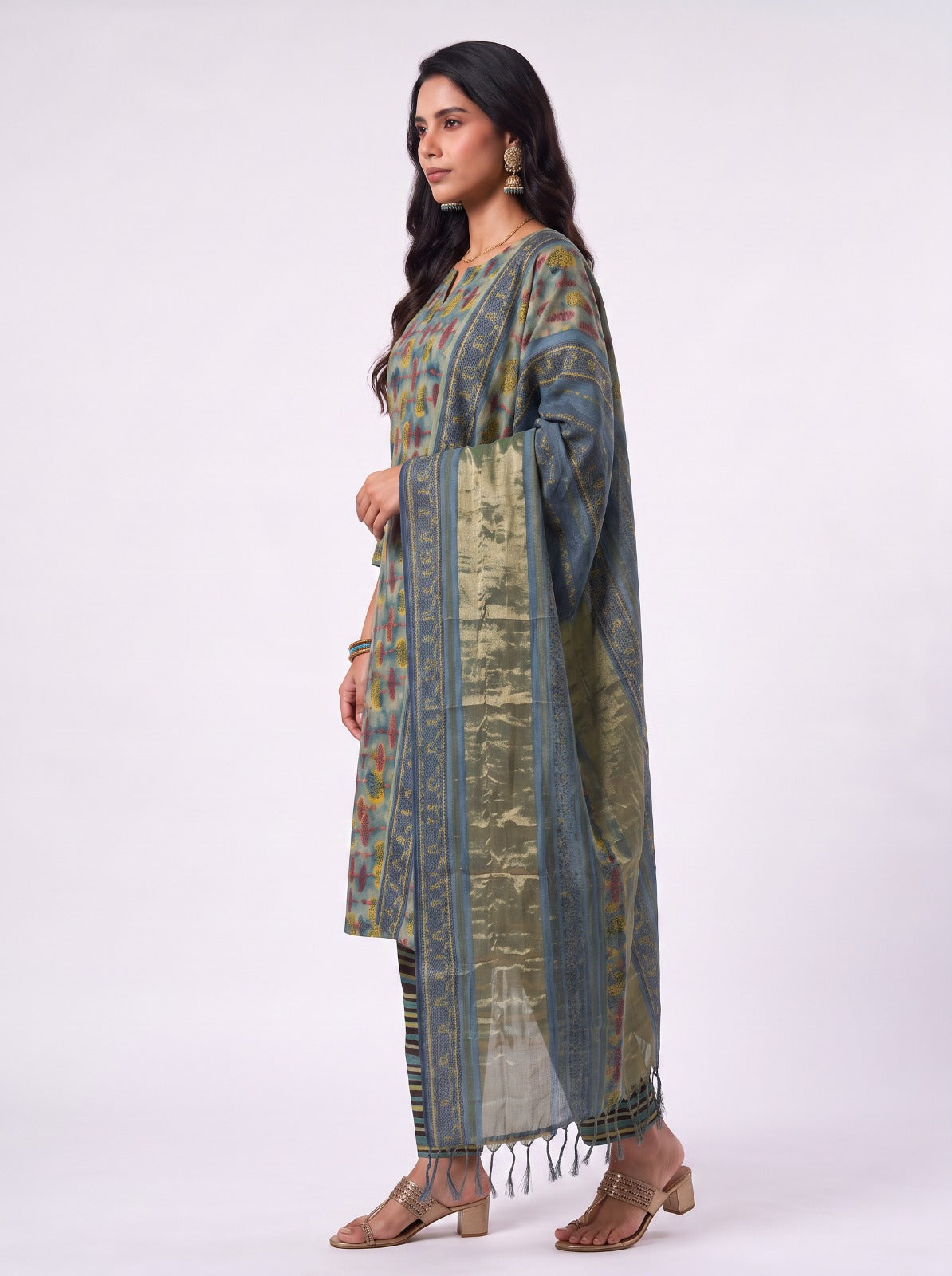 Harinika Modal Silk Unstitched Dress Material