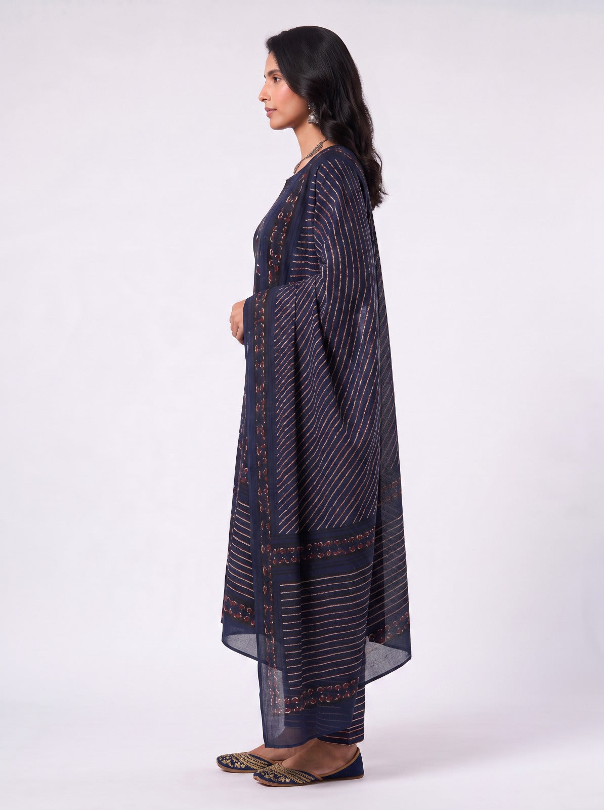 Neel Tara Modal Silk Unstitched Suit