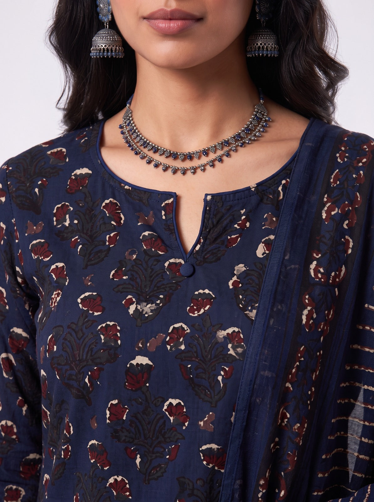 Neel Tara Modal Silk Unstitched Suit