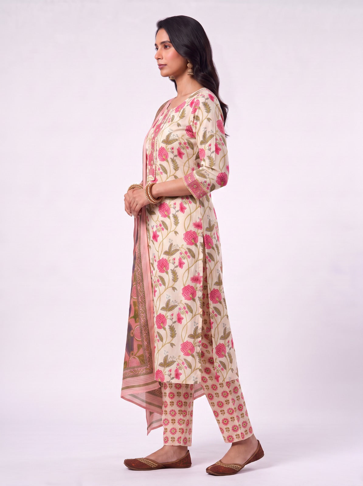 Jaipur Gulab Cotton Unstitched Suit