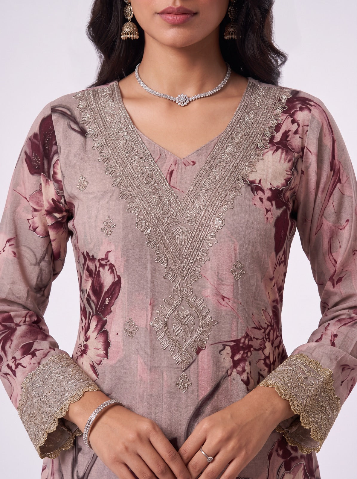 Aurelia Rose Mul Chanderi Unstitched Suit