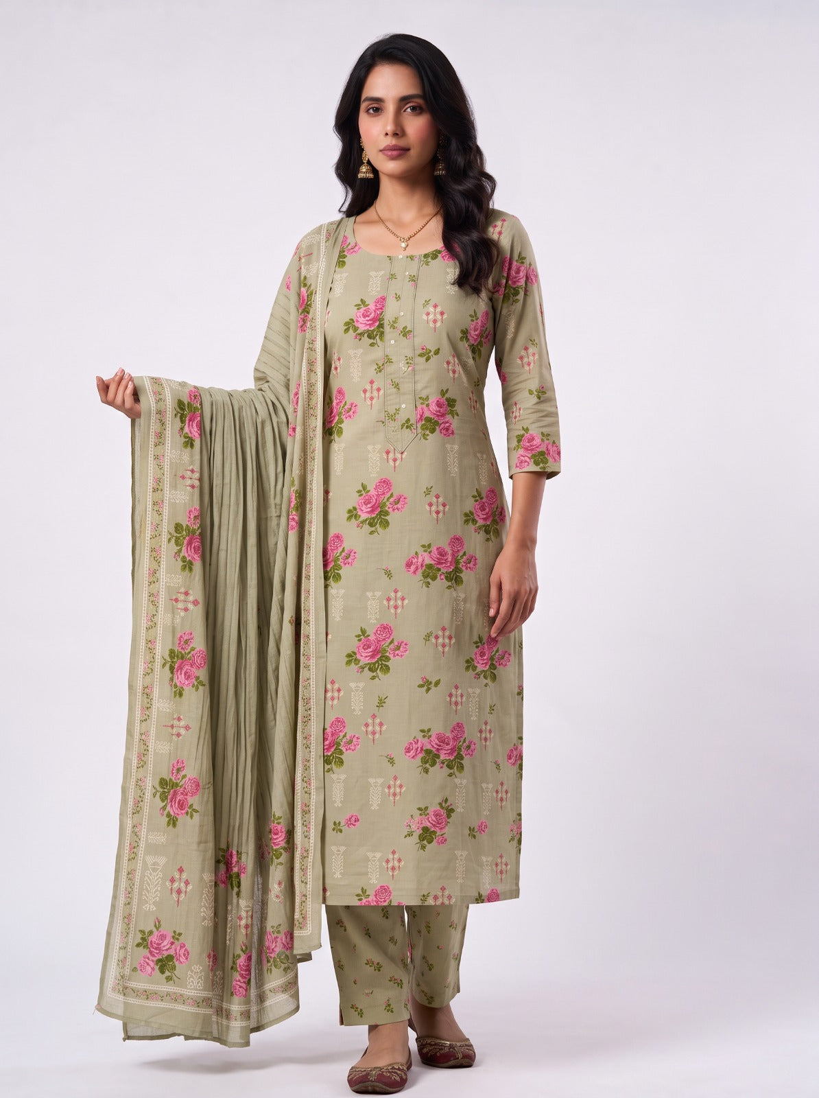 BEIGE COTTON JAIPUR