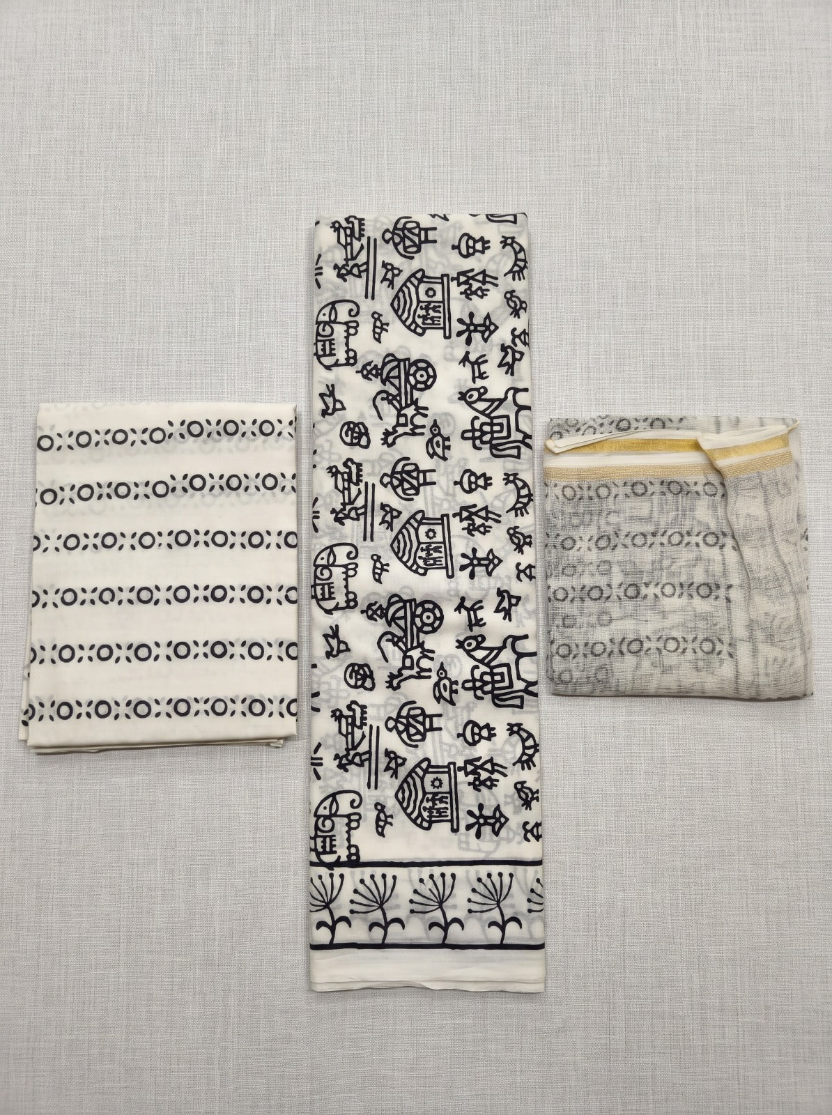 MRIDULA WEAVE UNSTITCHED COTTON DRESS MATERIAL