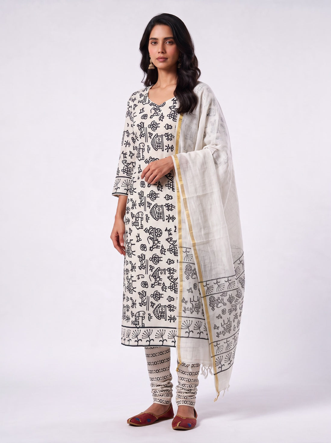 MRIDULA WEAVE UNSTITCHED COTTON DRESS MATERIAL