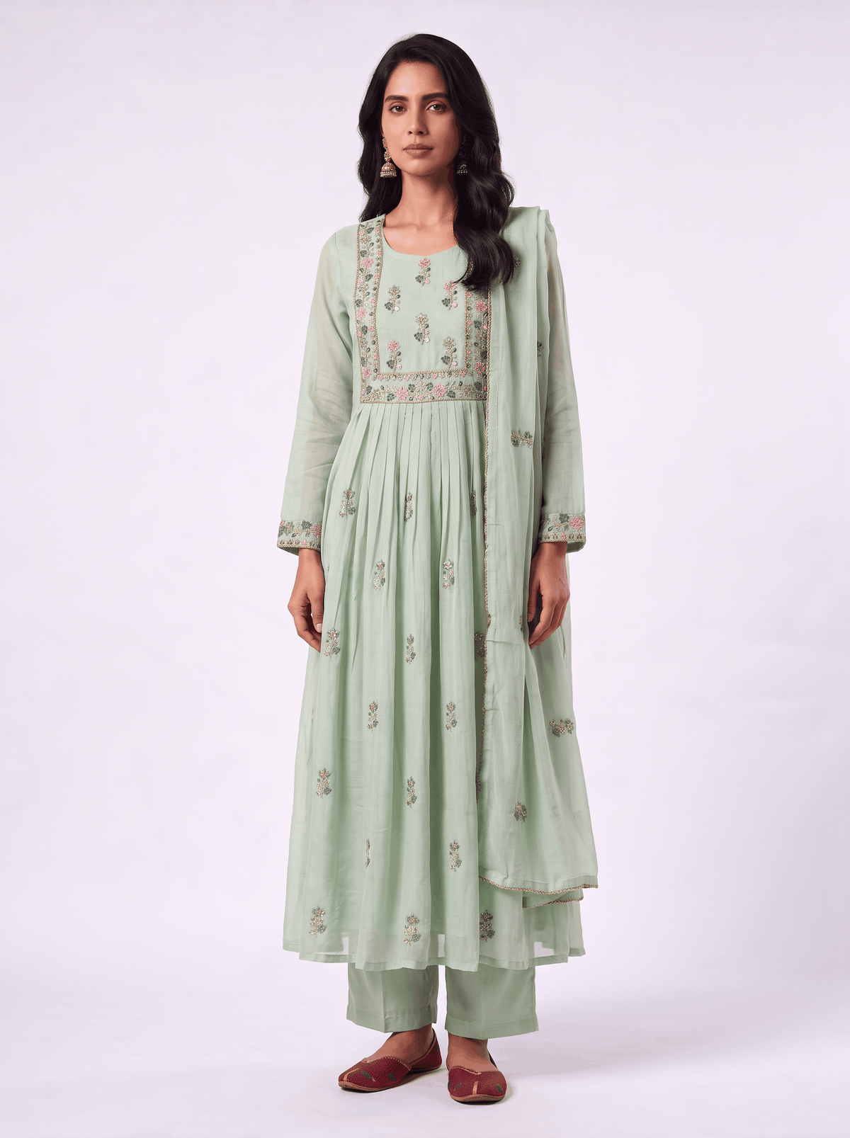 Jade Mul Chanderi Silk Set