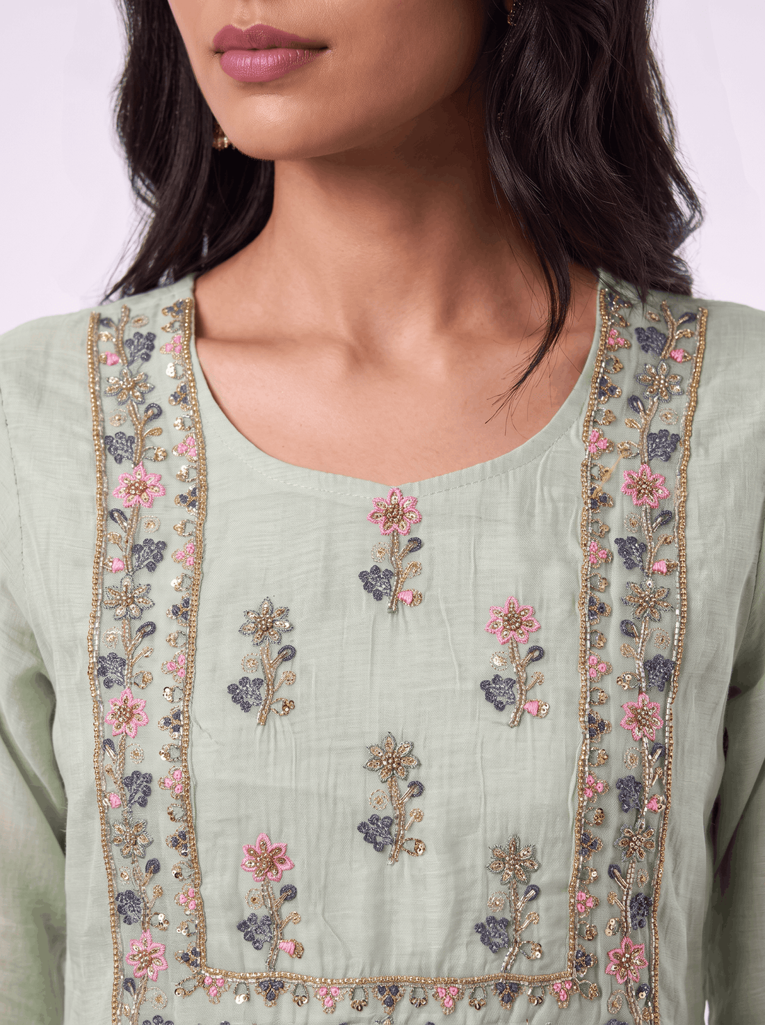 Jade Mul Chanderi Silk Set