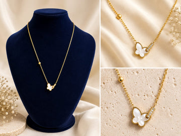 PEARL BUTTERFLY NECKLACE
