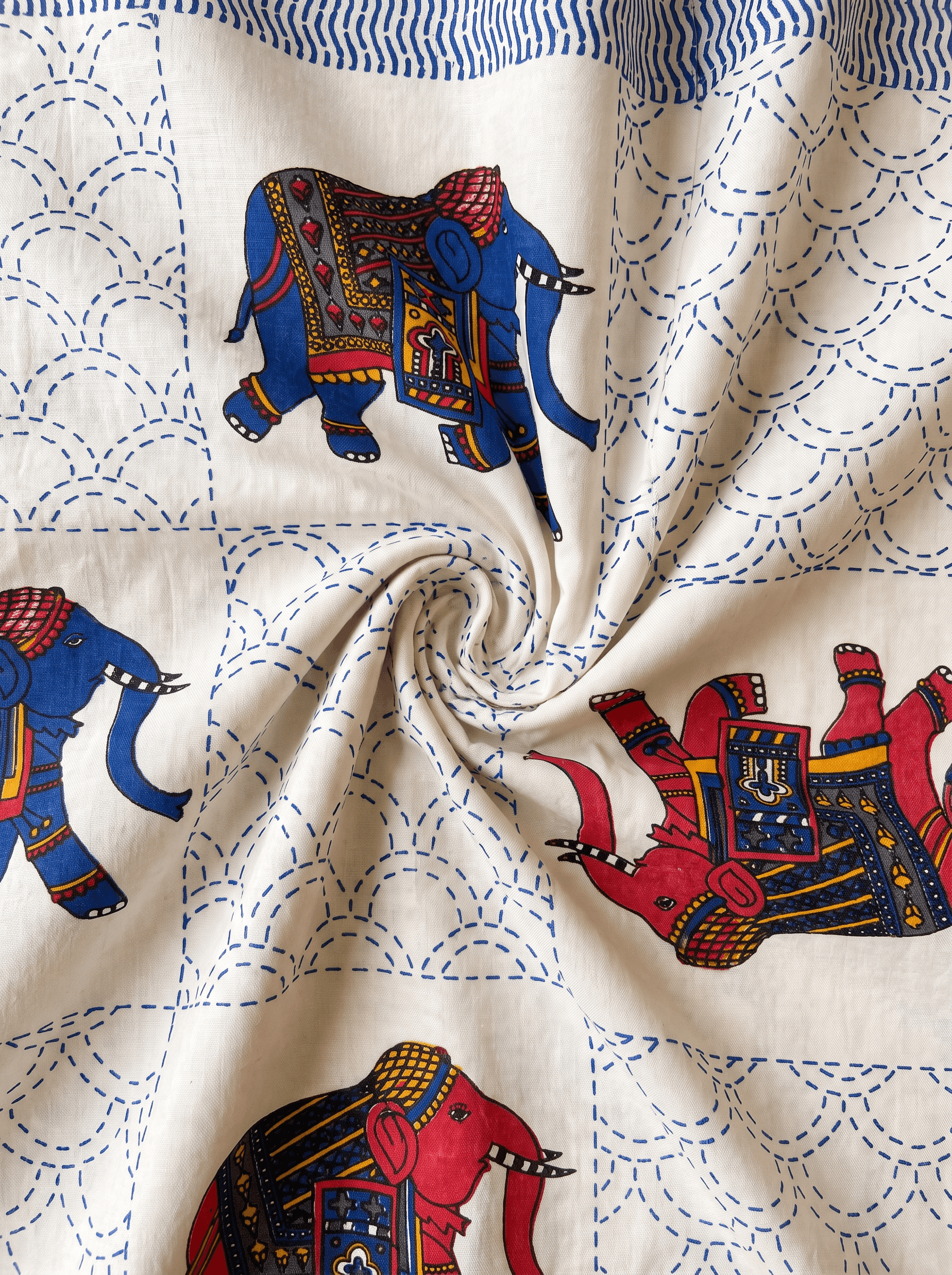 Royale Elephant Jaipur Cotton Bedsheet R & B Size-93x108