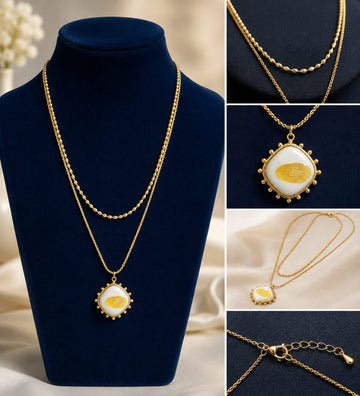 SOLEA DOUBLE LAYERED NECKLACE
