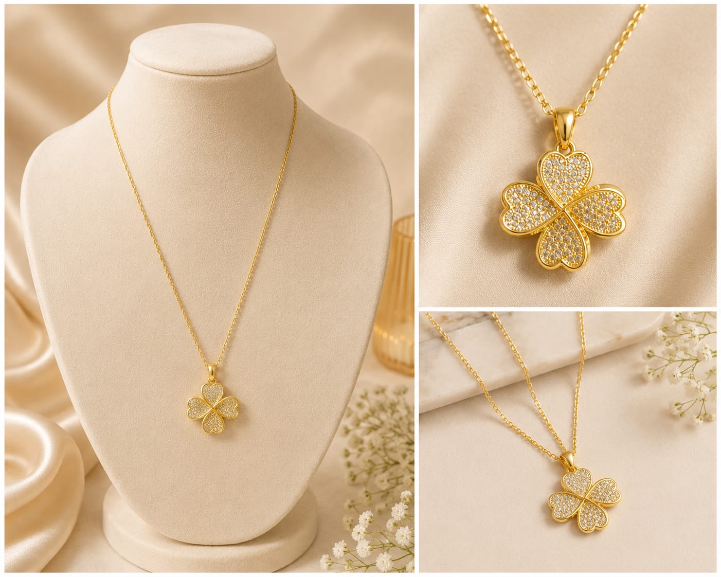 TWISTED FLOWER NECKLACE