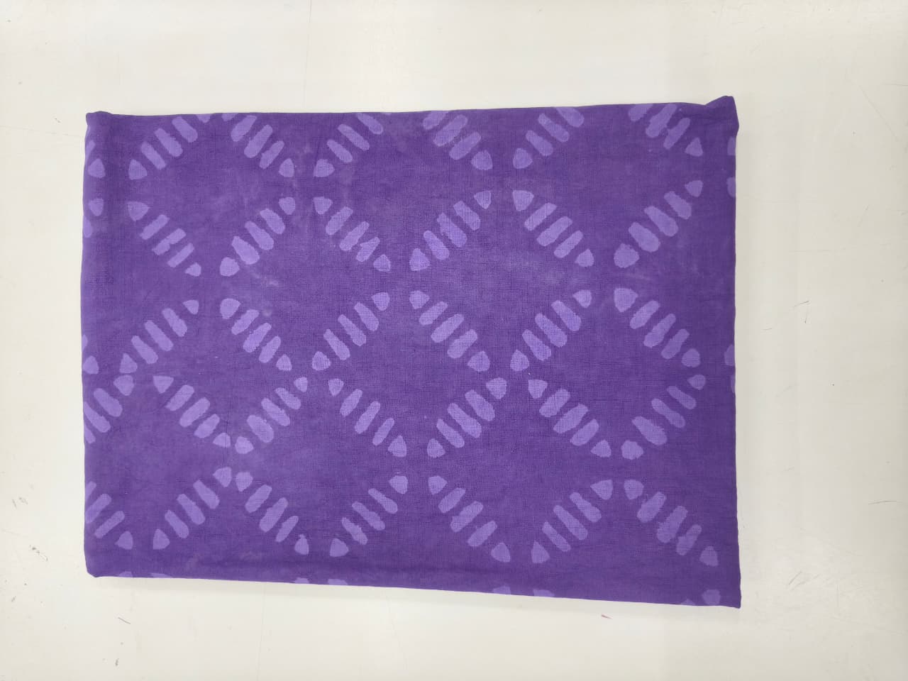 PURPLE CHARM UNSTITCHED COTTON DRESS MATERIAL WITH KOTA DORIYA SHAWL