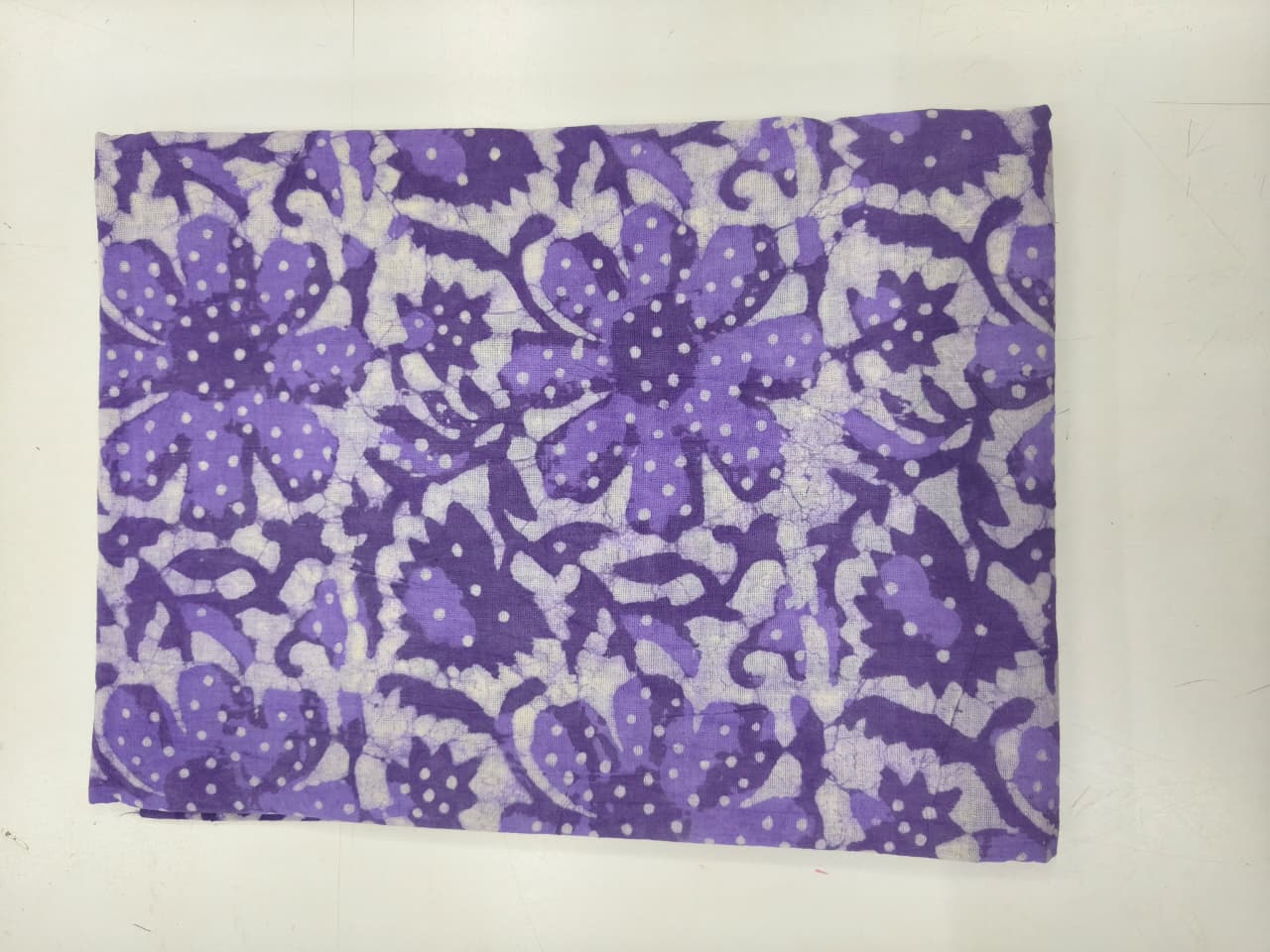 PURPLE CHARM UNSTITCHED COTTON DRESS MATERIAL WITH KOTA DORIYA SHAWL