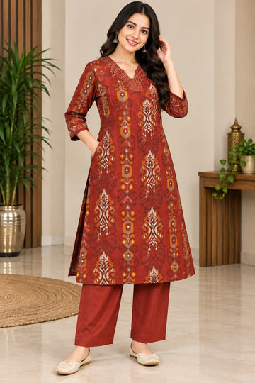 IKAT STYLE PRINT 2 PIECE SET