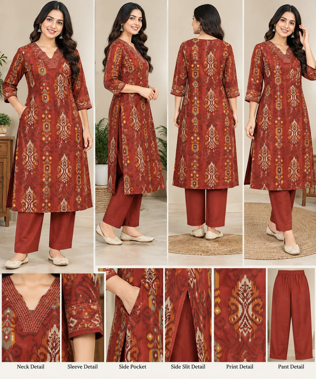 IKAT STYLE PRINT 2 PIECE SET