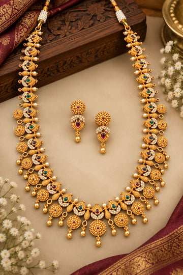 NAYIKA TEMPLE JEWELLERY SET