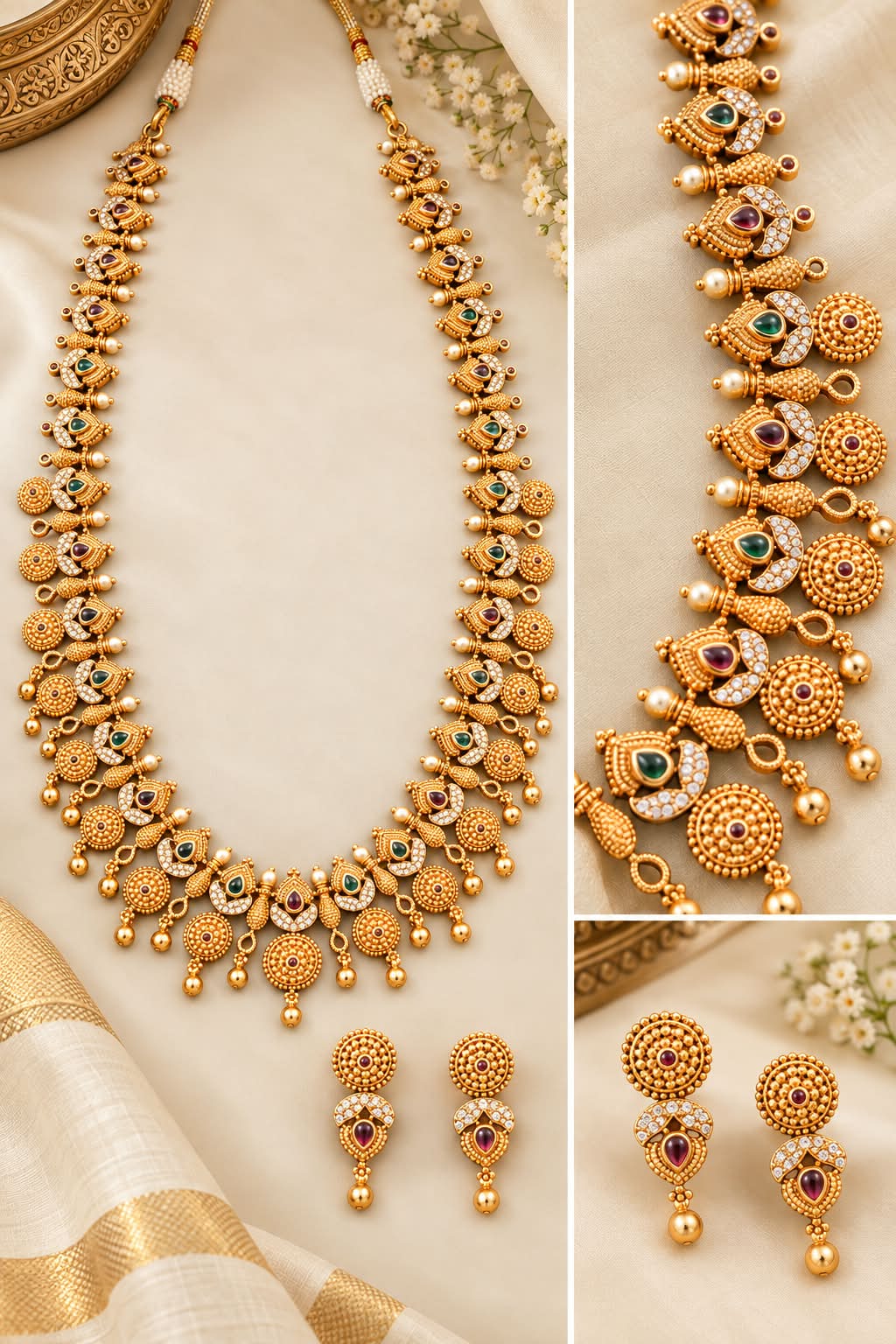 NAYIKA TEMPLE JEWELLERY SET