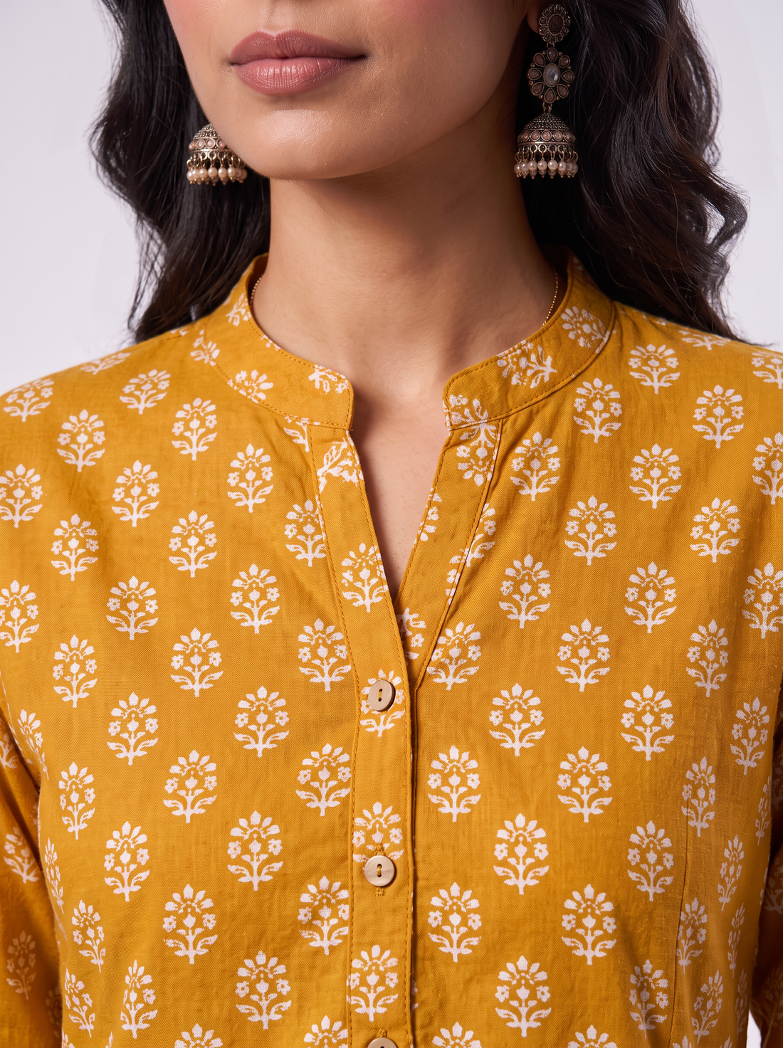 Avani Mustard Tunic Top