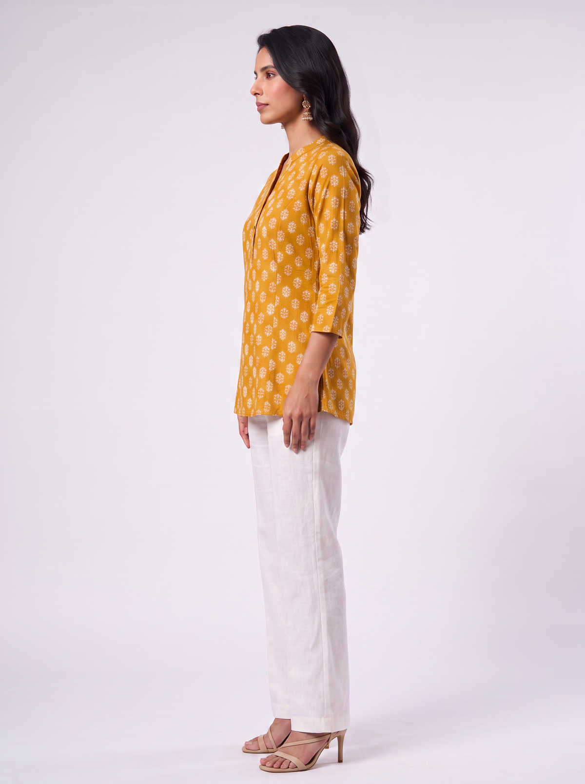 Avani Mustard Tunic Top