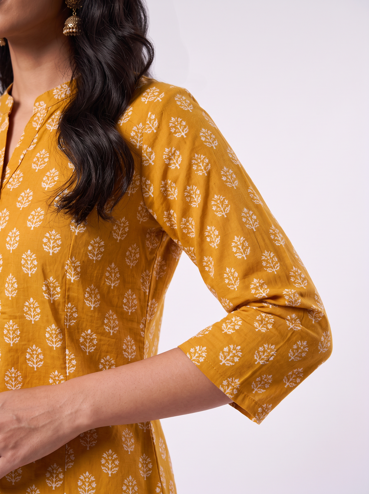 Avani Mustard Tunic Top